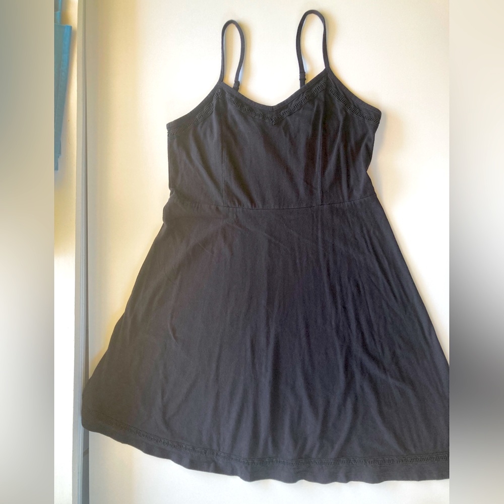 Spaghetti strap black sundress